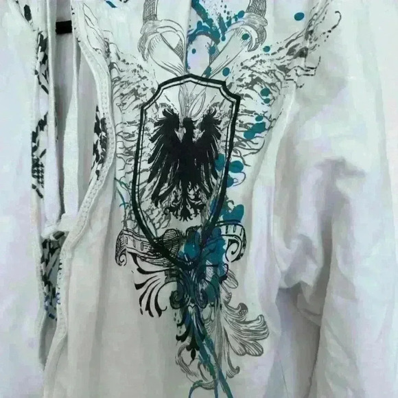 Unisex Reversible Zip Up Hoodie - Picture 4 of 5